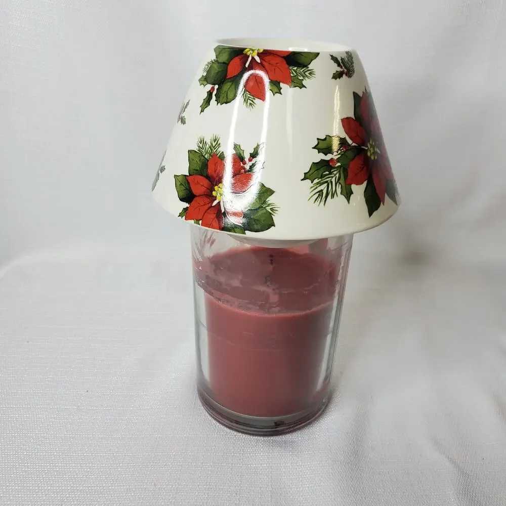 Poinsettia Jar Candle Topper